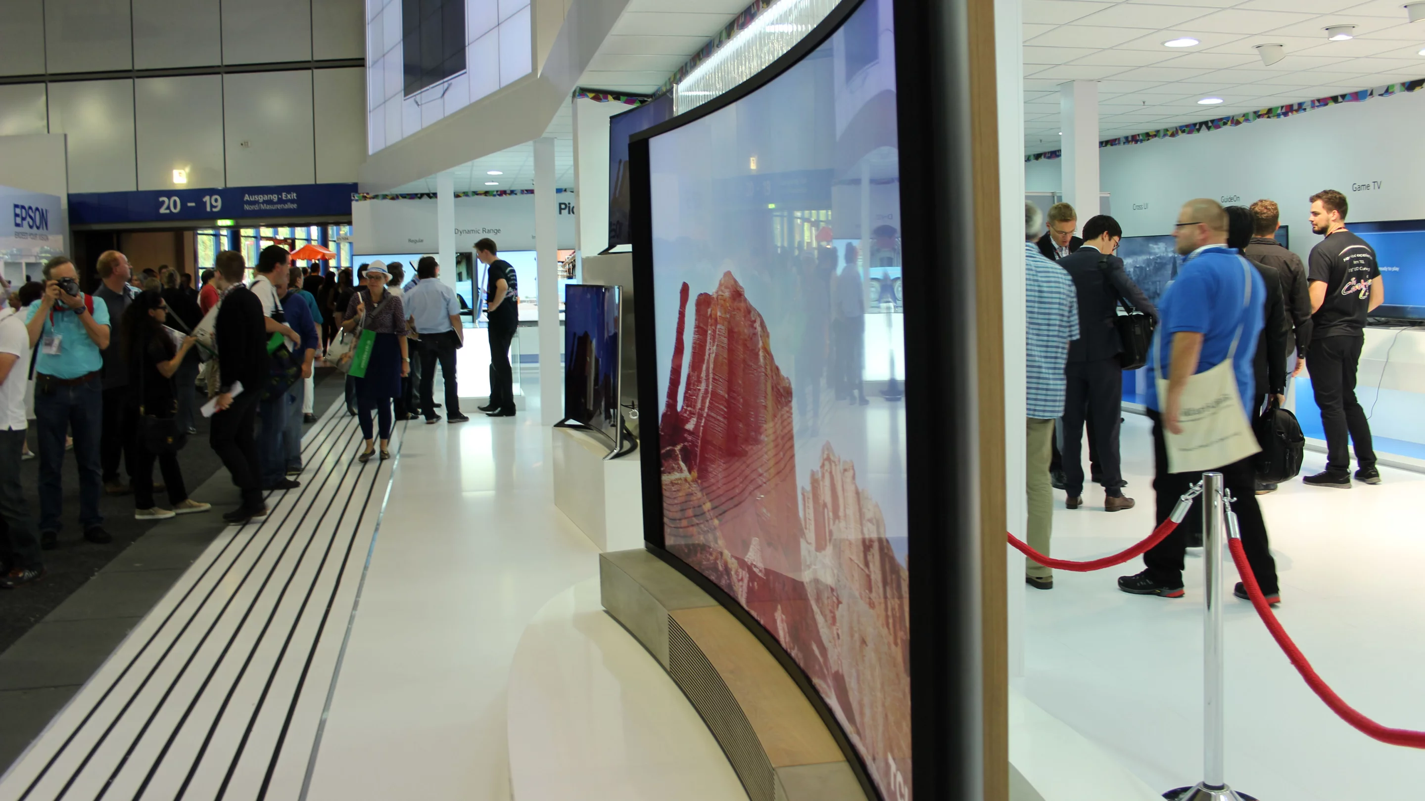 The TCL China Star Curved UHD TV tips the scales at a back-breaking 425 kg