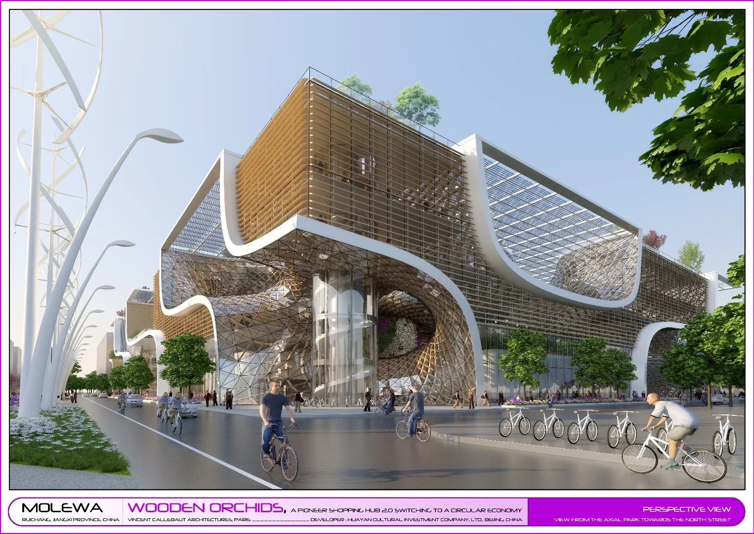 Wooden Orchids comprises twin wooden buildings joined by multiple footbridges