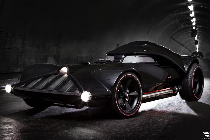 The full-scale Vader HotWheels car uses a Corvette chassis and is reportedly capable of 80 mph (Photo: Mattel)