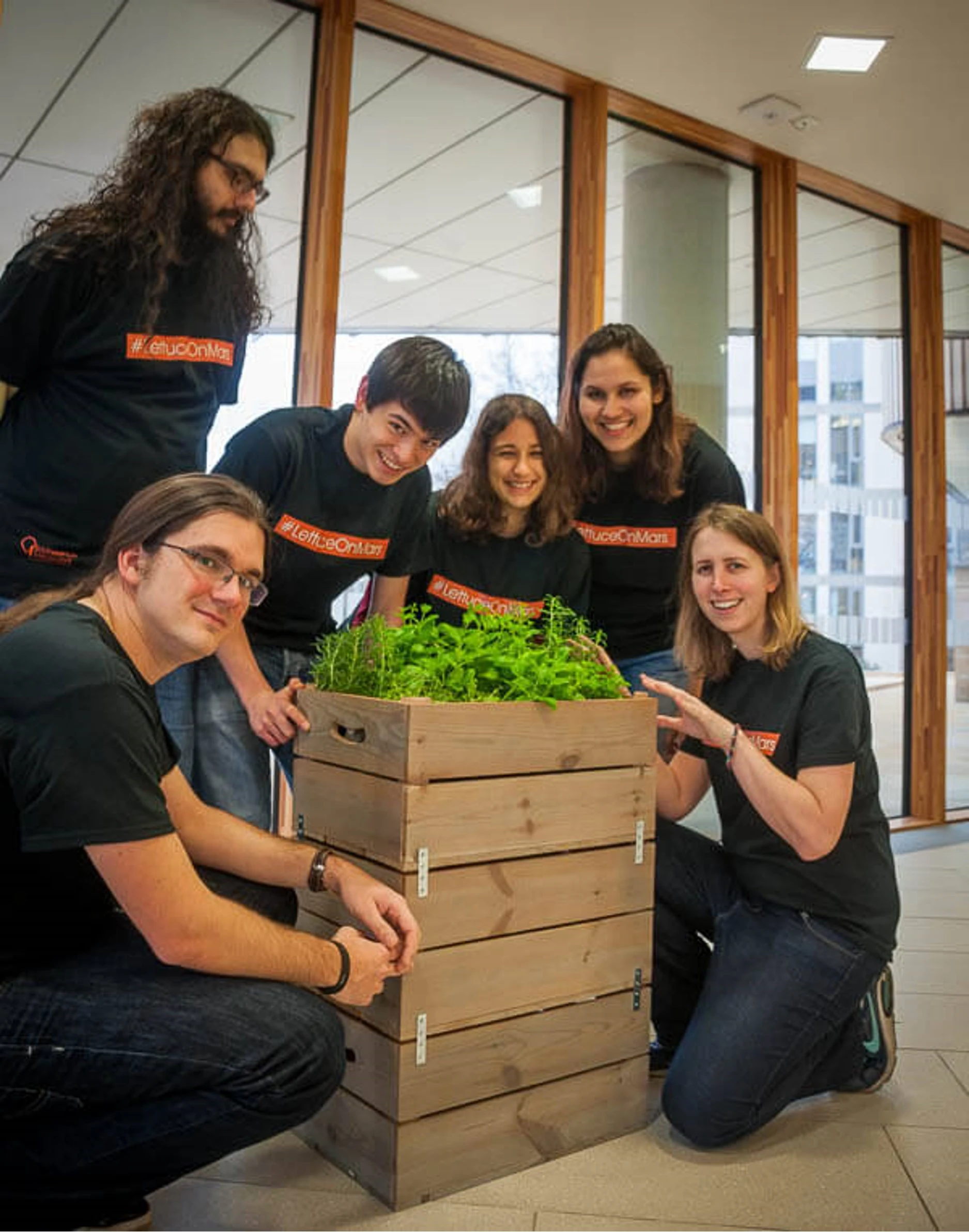 The #LettuceOnMars team