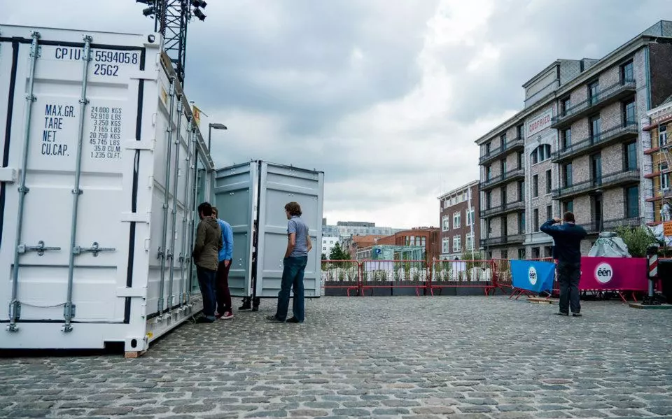 The main draw for the small-sized container hotel is it's ability to easily pick up and move to more intimate locations, while still providing a comfortable bed and hot shower nearby