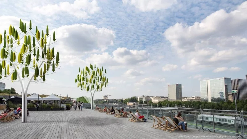 The Wind Tree turbine is designed to generate power from low-speed winds