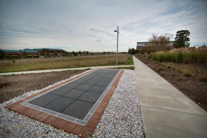 The university's first-of-its-kind Solar Walk (Photo: The George Washington University)