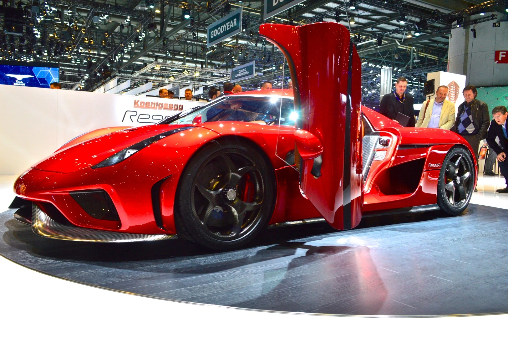 The Regera features automated door, hood and trunk openings