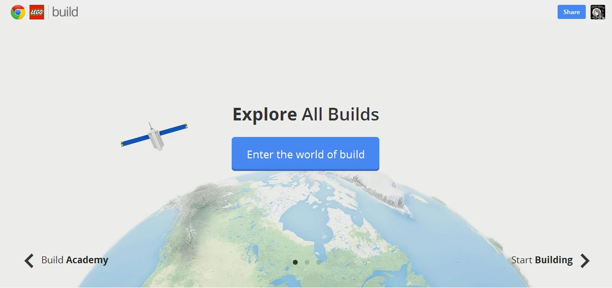 Build with Chrome not only lets you build your own models but browse geographically other models