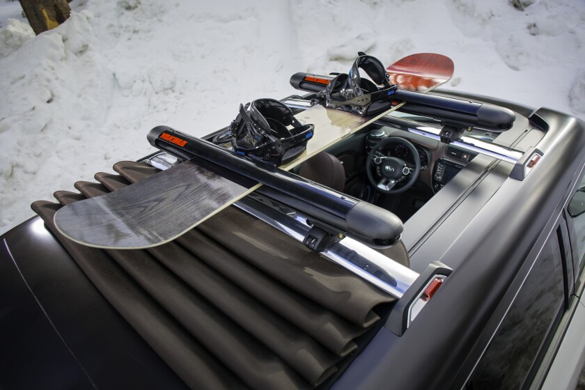 The integrated cross rails help in hauling gear