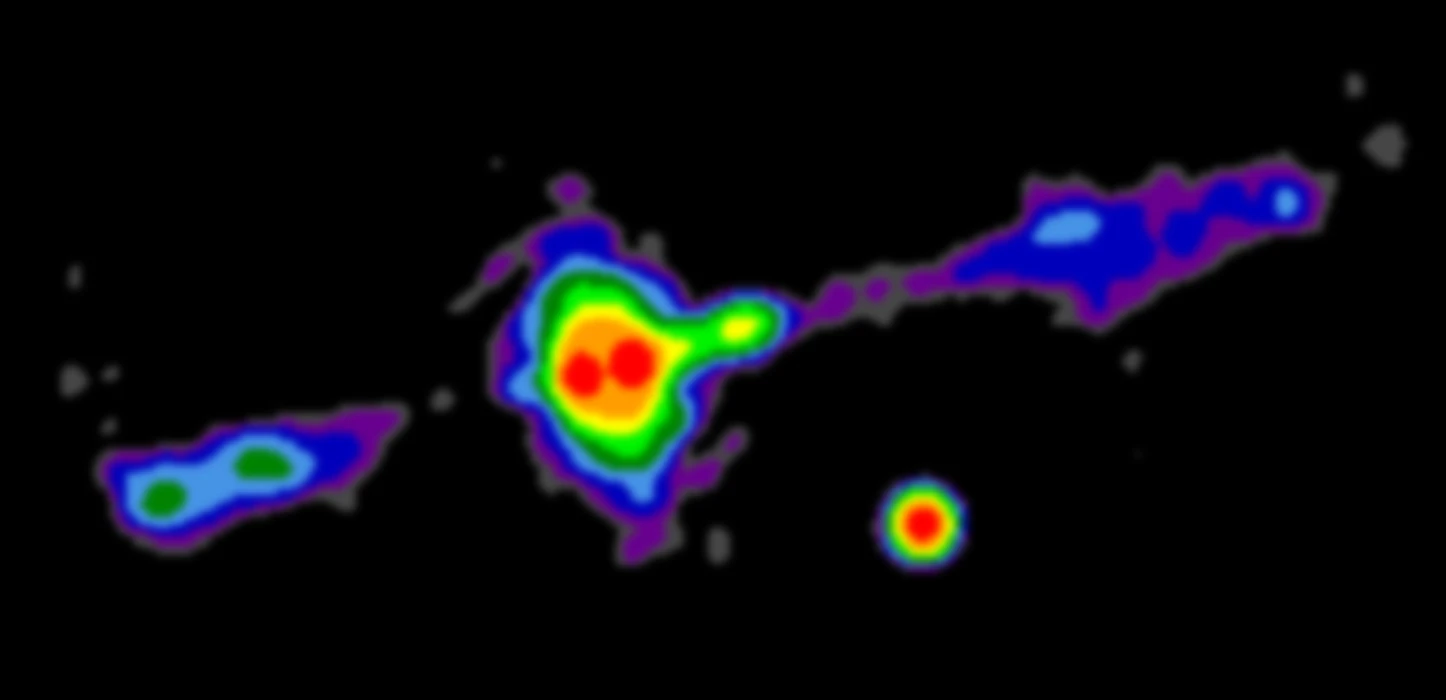 A VLA image of the torus around the active galactic nucleus of Cygnus A