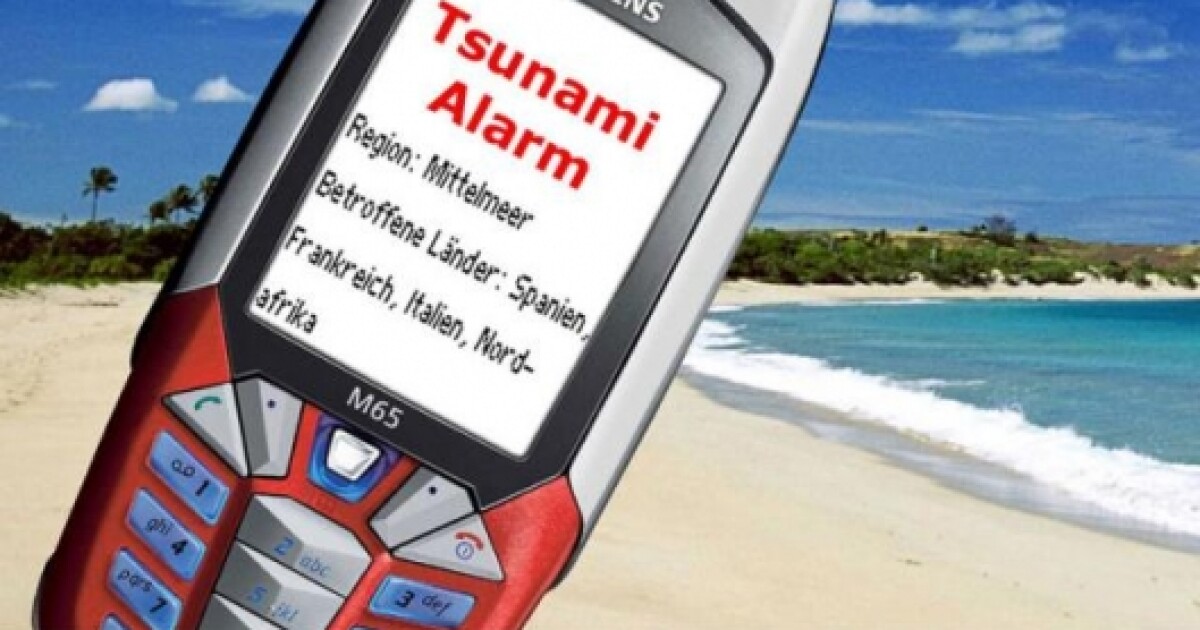 First Global Tsunami Alarm System
