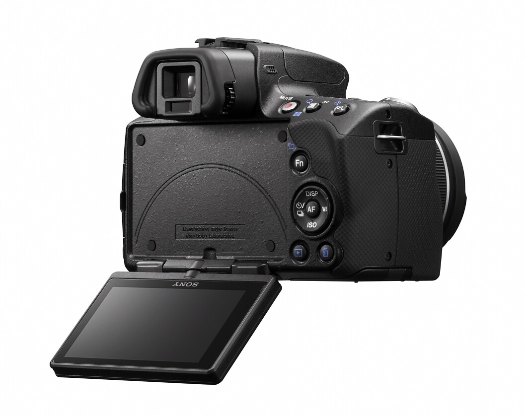 The SLT-A55's variable angle tilt LCD display