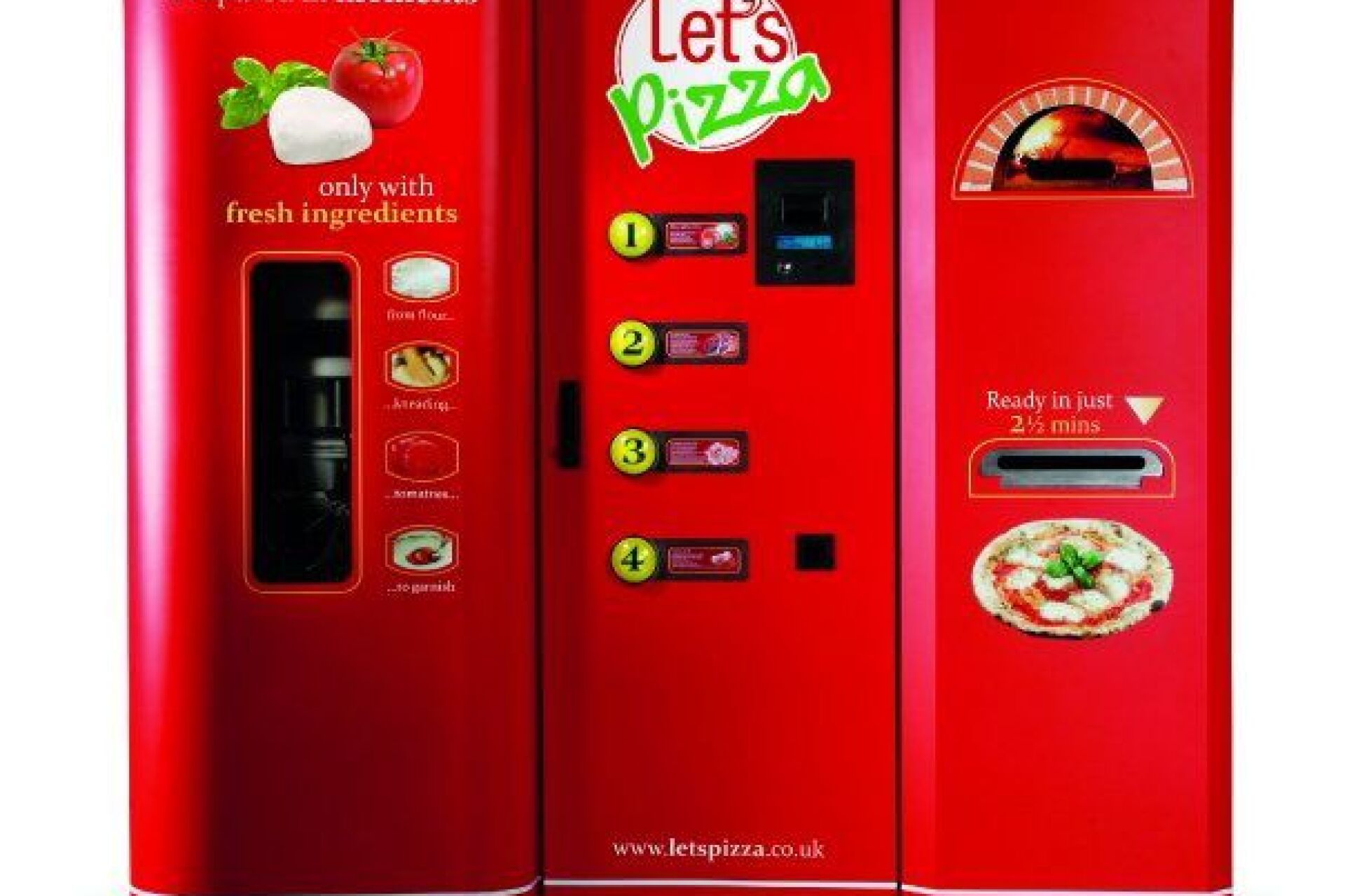 Pizzamaking vending machines on their way to the U.S.