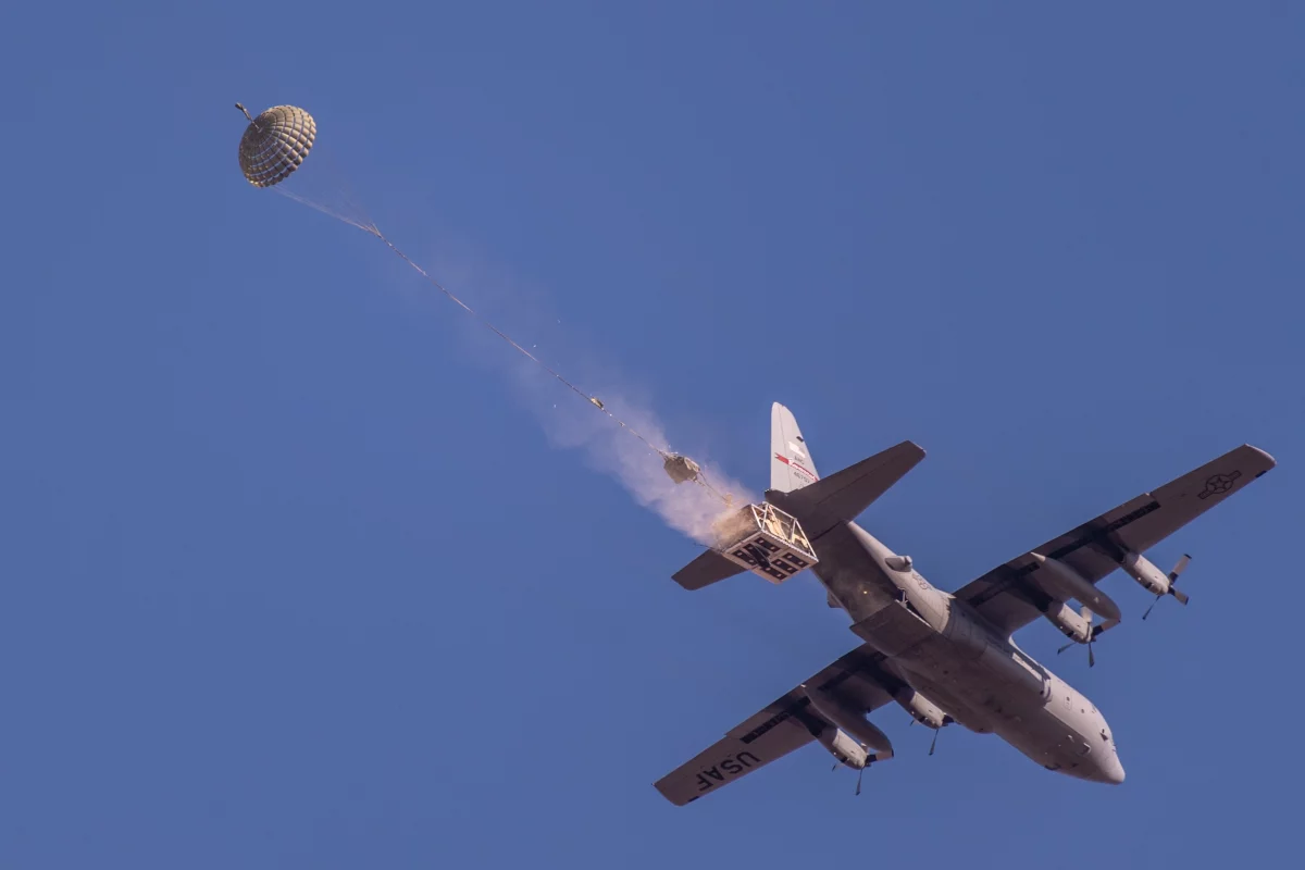 The RRDAS on a test drop