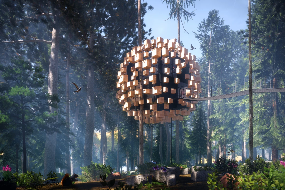 Biosphere is being created for the Treehotel project in Sweden, which showcases several bespoke hotel rooms by some of Scandinavia's most respected architects
