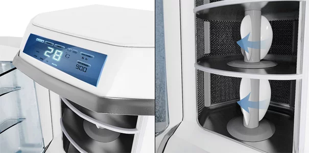 The Individual Washer design will let you wash all your laundry together regardless of fabric or color