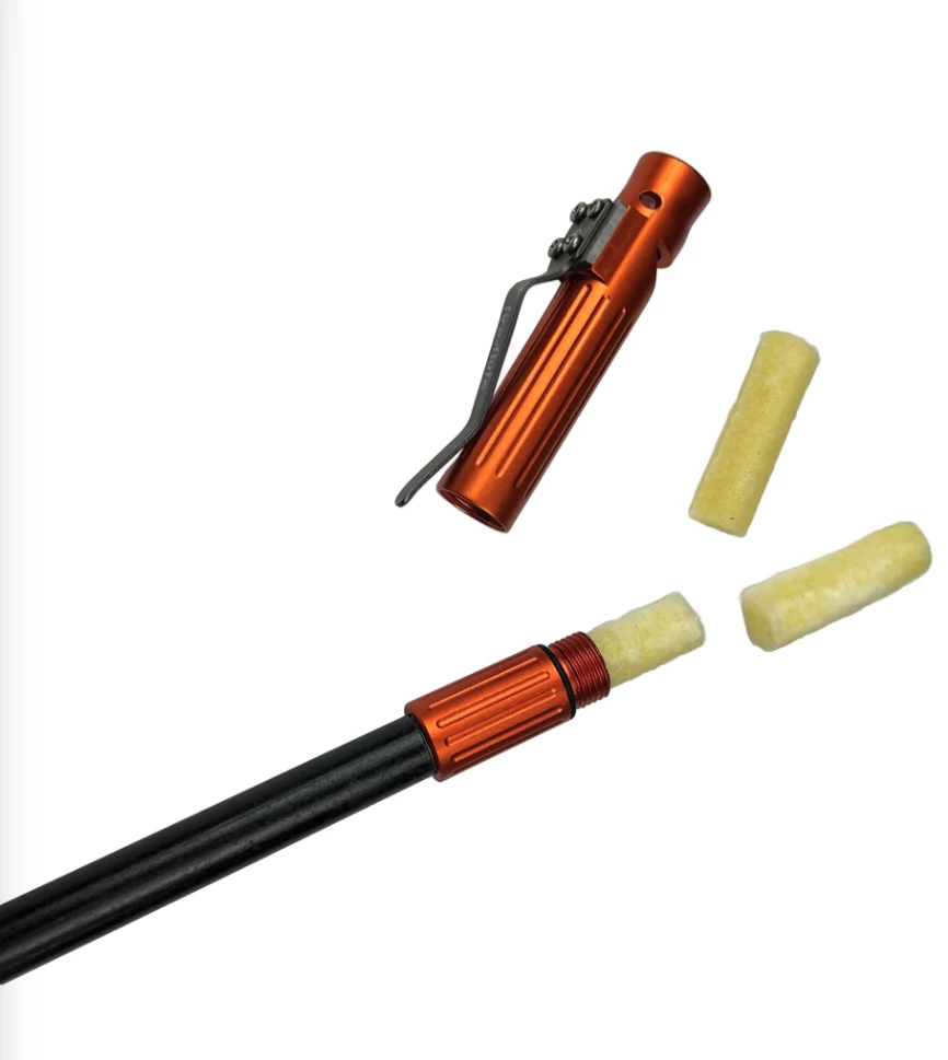 The Fire Flute comes packaged with three wax-coated cotton tinder tabs, one of which fits into the storage cache