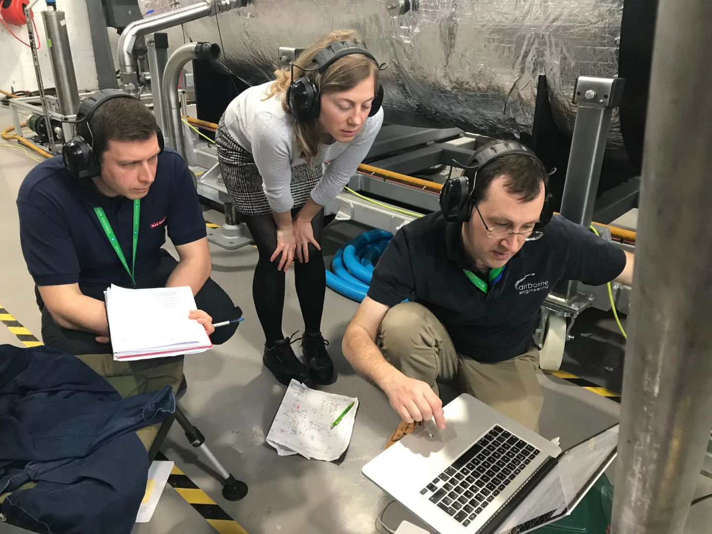 The Reaction Engines team conducting precooler tests