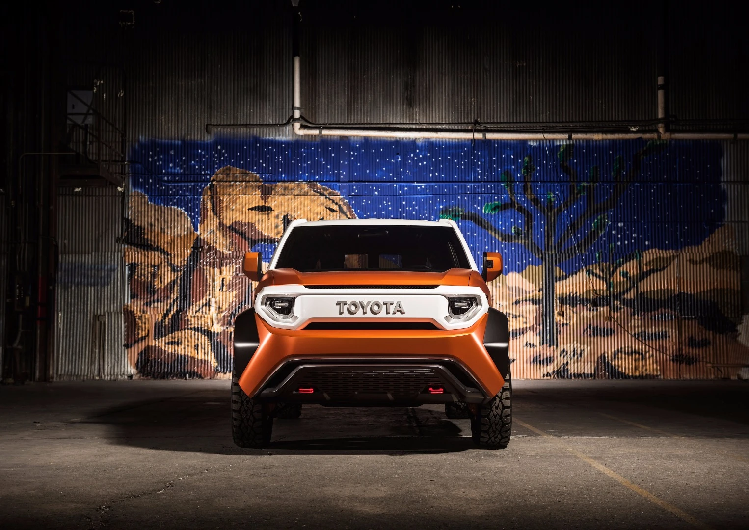 Lots of throwback reminiscences of past outdoor-ready models of Toyota, most notably the FJ series, are found in the FT-4X Concept