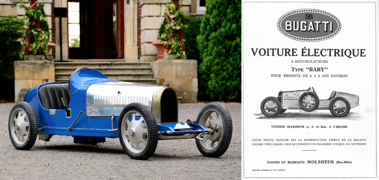 Original advertising for the Bugatti Type baby