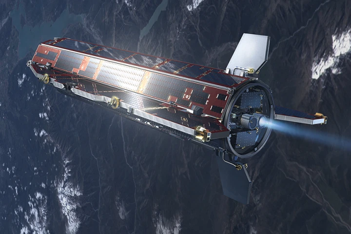 The five meter-long GOCE satellite has been found to have detected the 2011 Tohoku earthquake (Image: ESA/AOES Medialab)