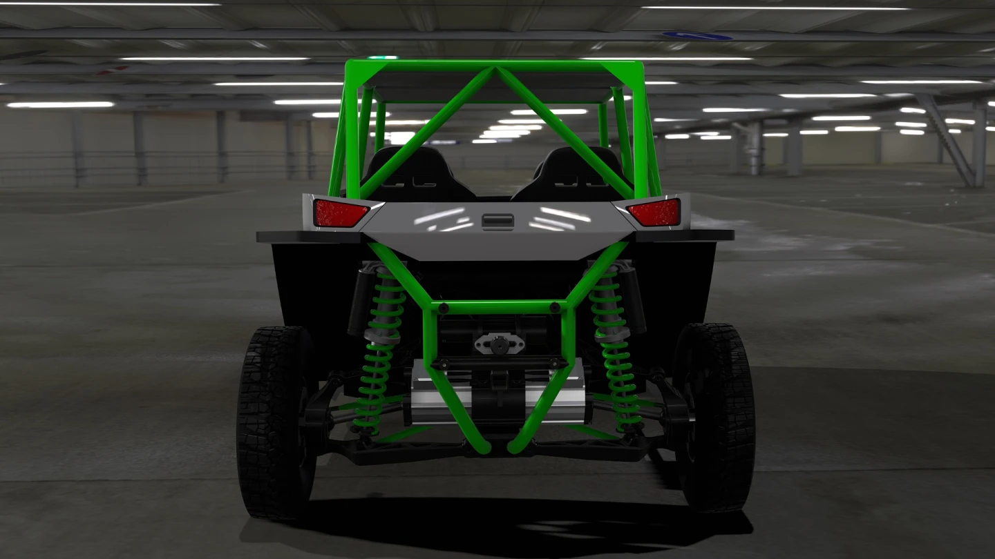 The Zero has a special rear-wheel steering system