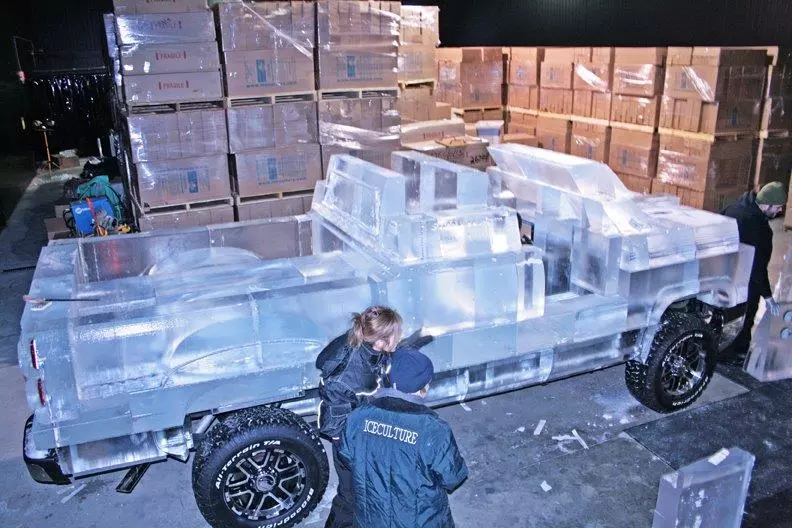 Three ice trucks were developed as part of an advertising campaign for Canadian Tire