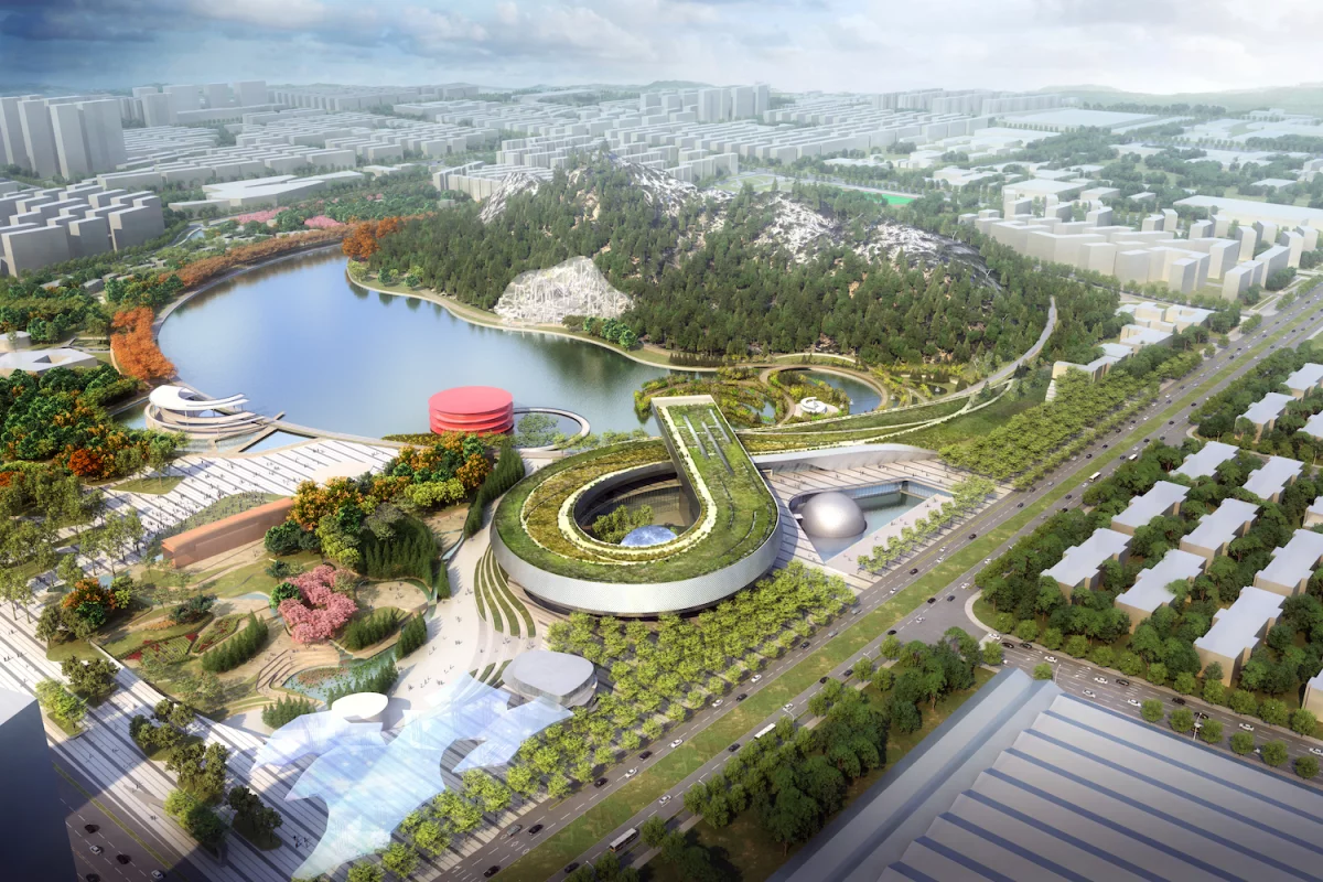 The Suzhou Science & Technology Museum will have a total floorspace of 600,000 sq ft (55,741 sq m)