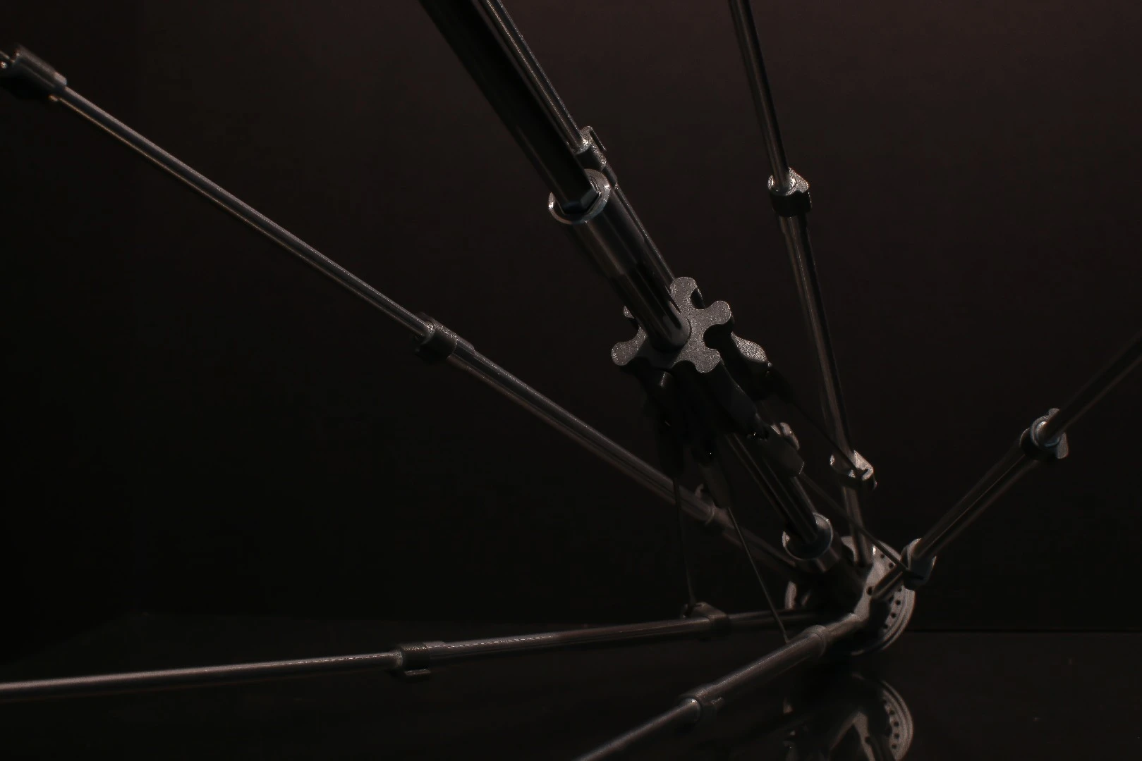 The Cypress Umbrella's telescoping system is designed to be stronger and more durable than that of traditional umbrella frames