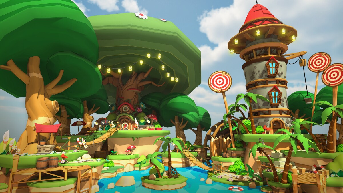One of the lush worlds of Lucky's Tale