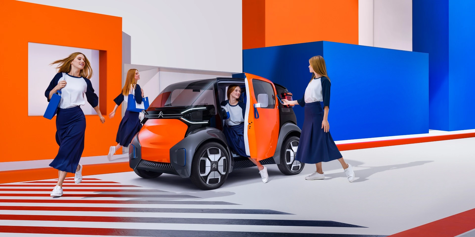 The Ami One vehicle is designed to be driven without a license