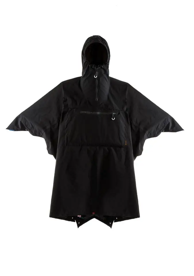 The eVent three-layer Vamoose poncho packs three functions into one garment