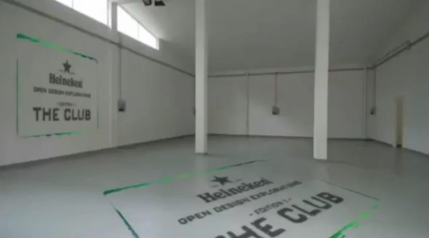 Heineken's futuristic night club started with an empty space