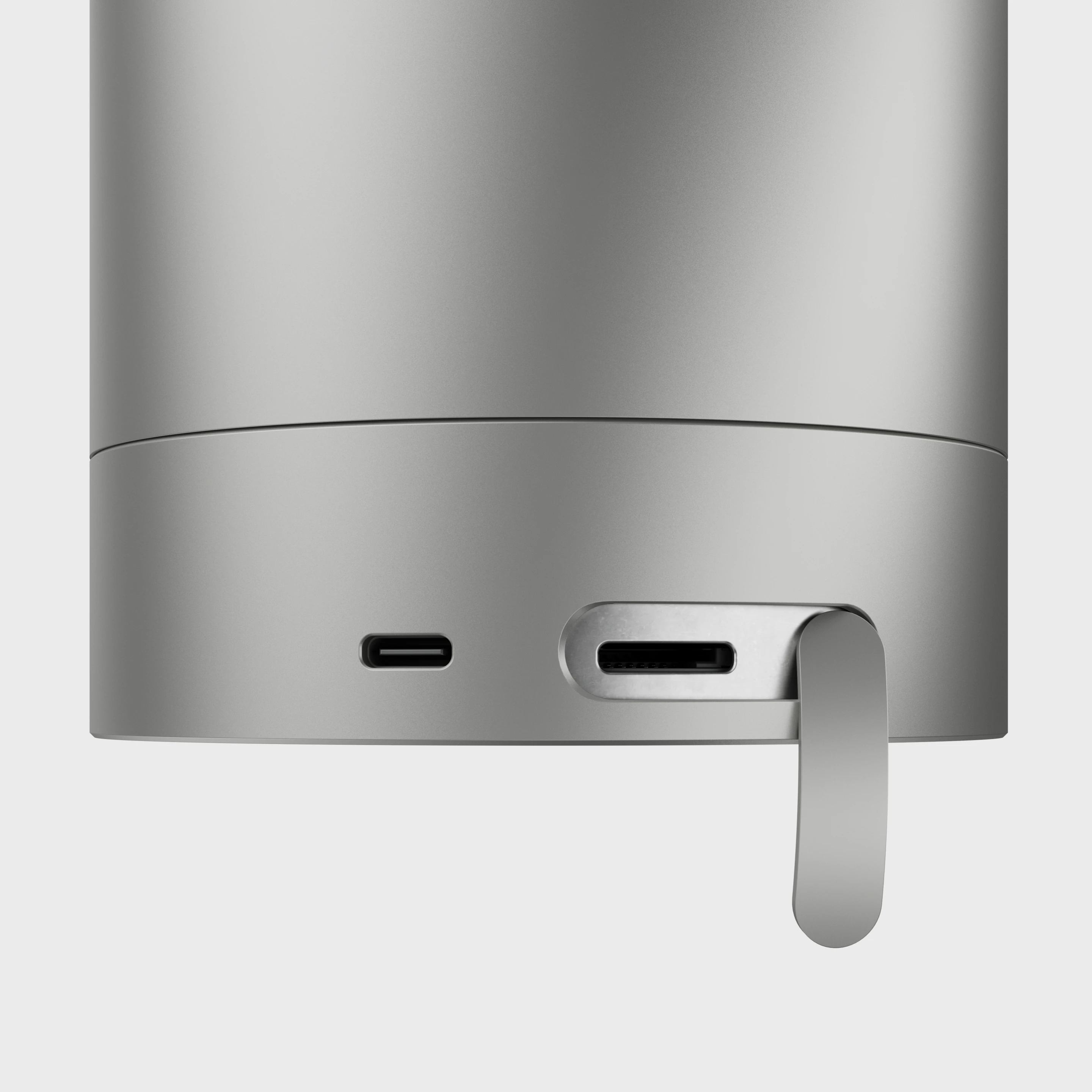 MicroUSB ports sit at the base of the unit