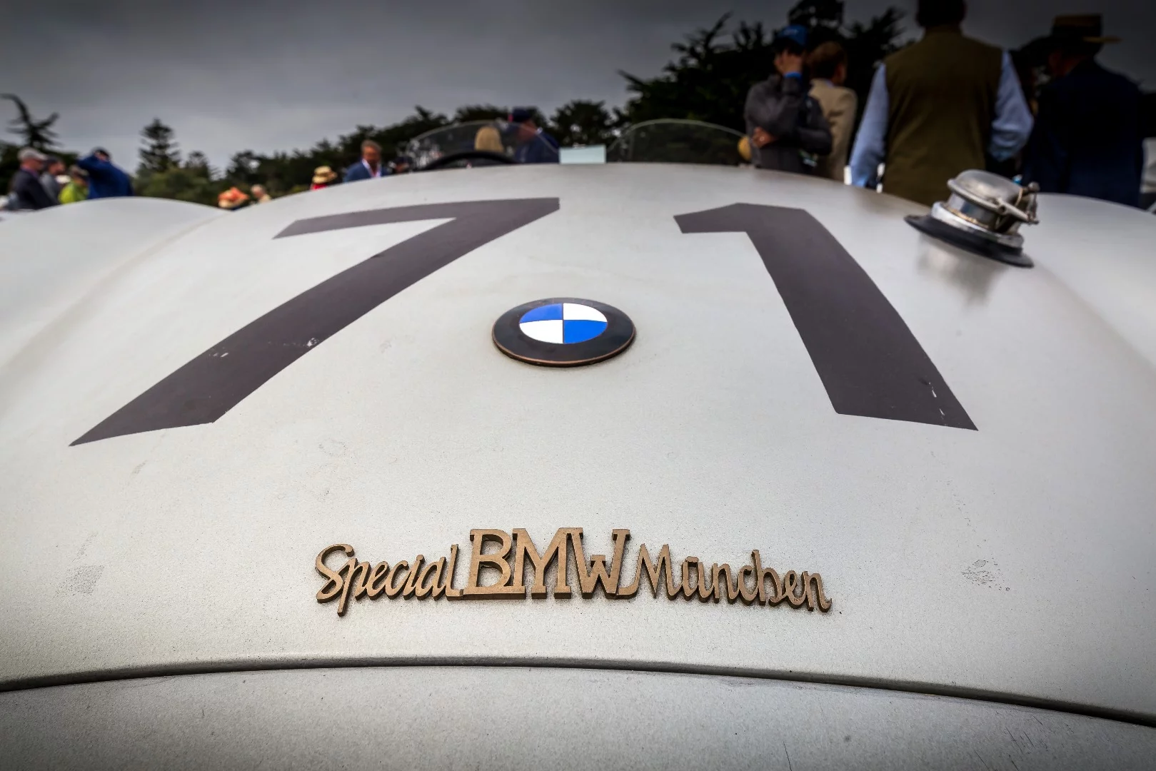 One of many old school Beemers on hand as part of the marques 100th birthday celebrations