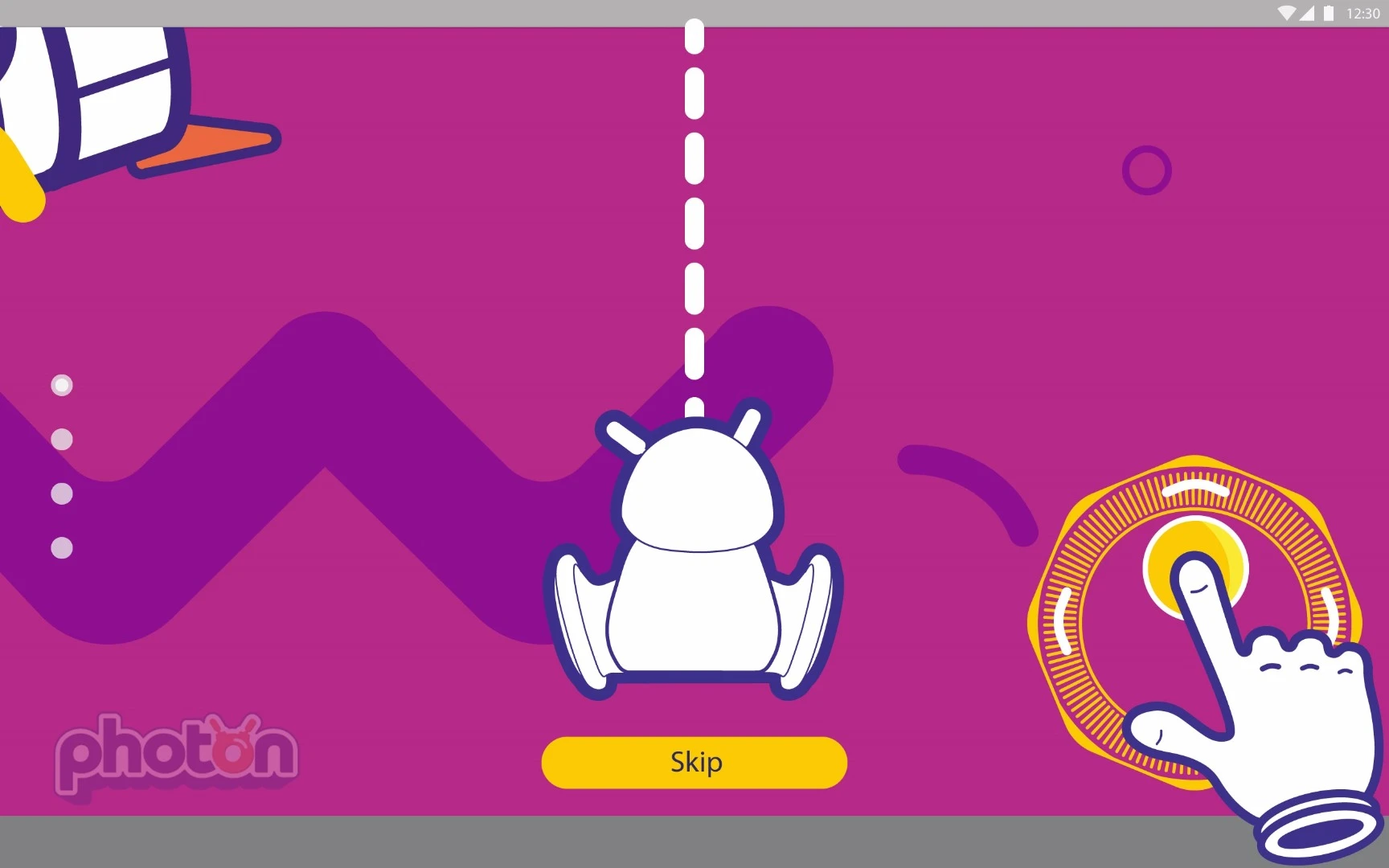 The app is used to control Photon, as well as programming him