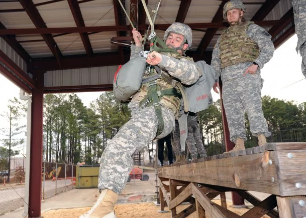 IOTV tests included the harness for the T-11 parachute