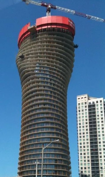 The Absolute Towers under construction