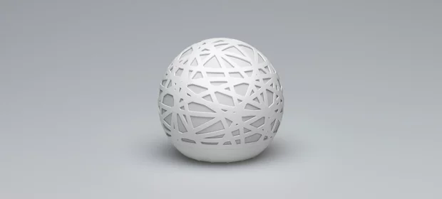 Built into the sphere are sensors to monitor ambient light, temperature, humidity, particles in the air, and a microphone