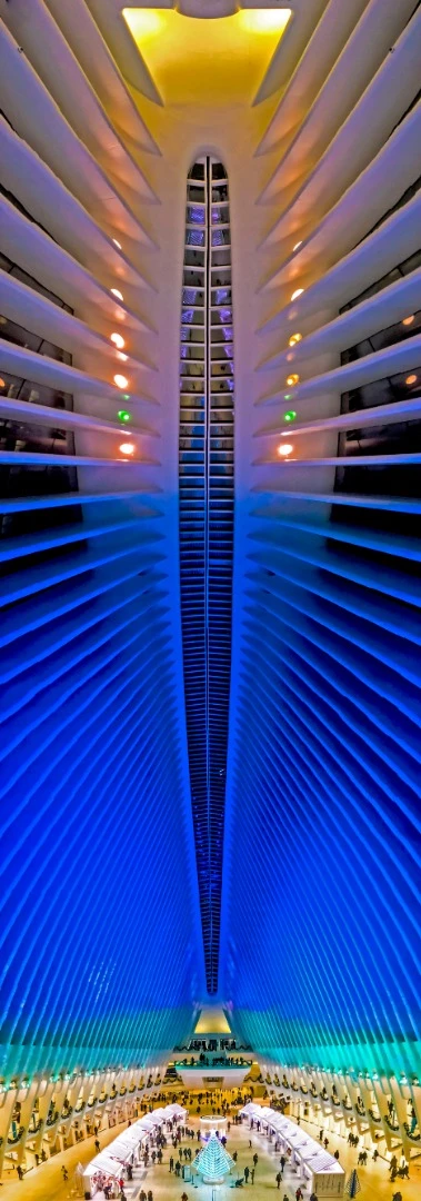 Inside Westfield World Trade Center in New York, shot on an iPhone 7