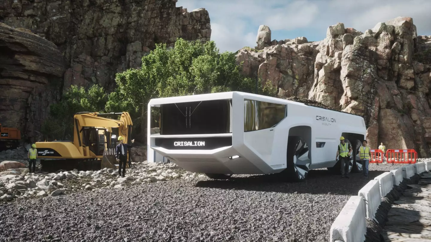 How's that for a fancy mining truck?