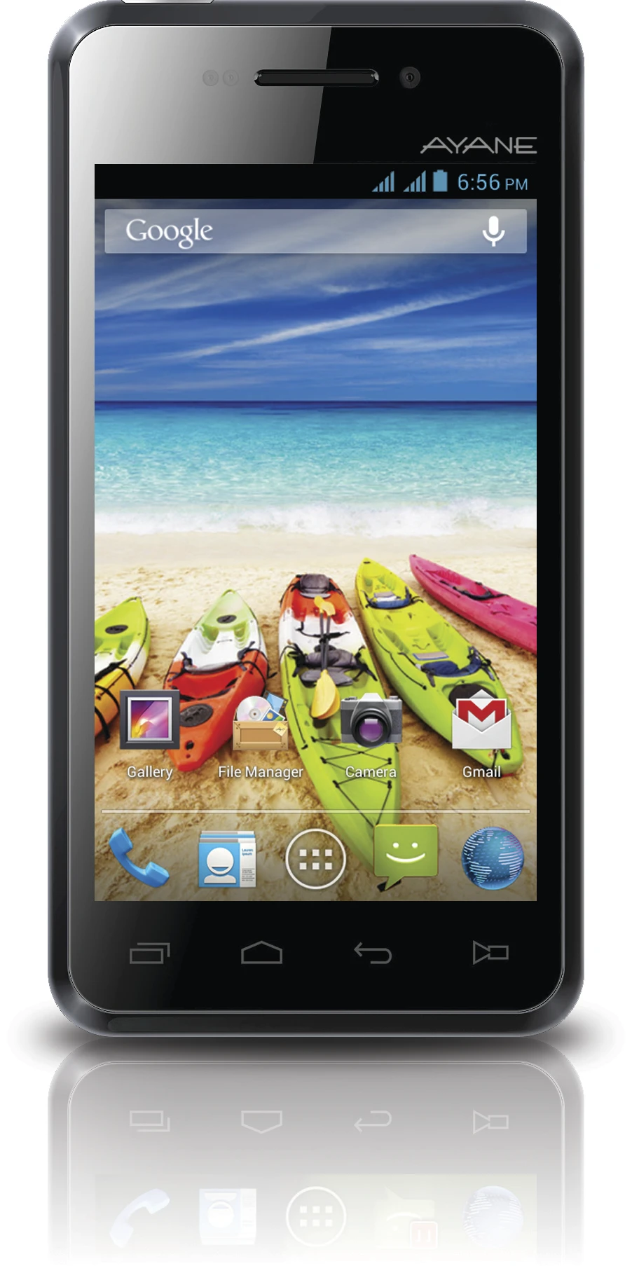 The Ayane sports a 4-inch multi-touch IPS display at 800 x 480 resolution