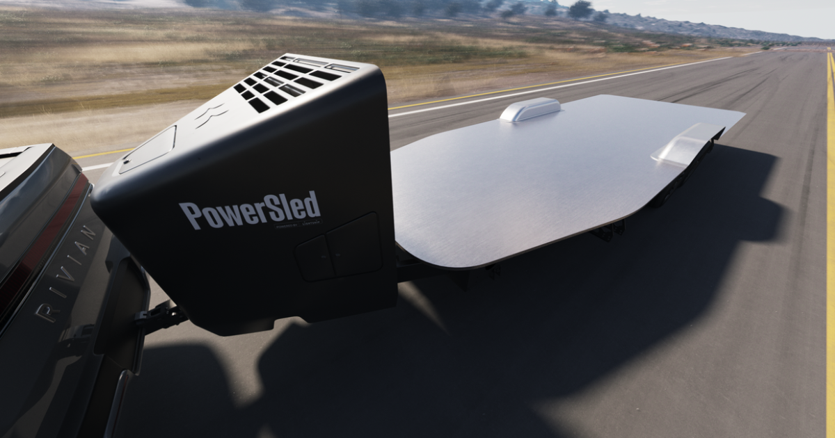 RV maker's self-driving tow sled packs battery power of 2 Cybertrucks