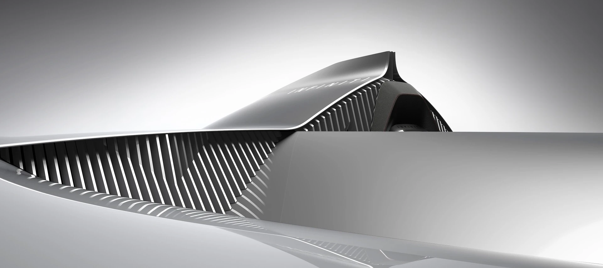 The Infiniti Prototype 10 concept car runs with design elements that first cropped up in the Infiniti Q Inspiration