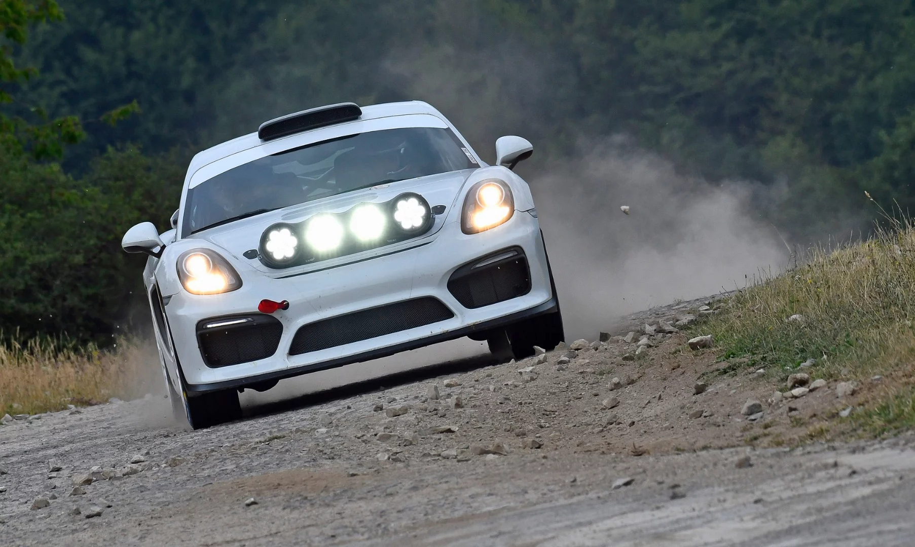 Porsche will use this Rally concept as the course car for the upcoming ADAC Rallye Deutschland
