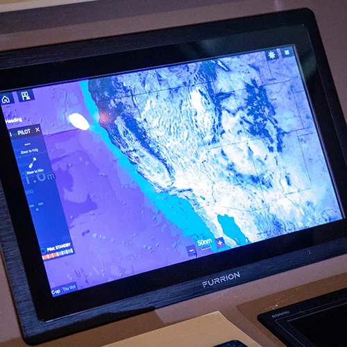 At the helm of the Furrion Adonis