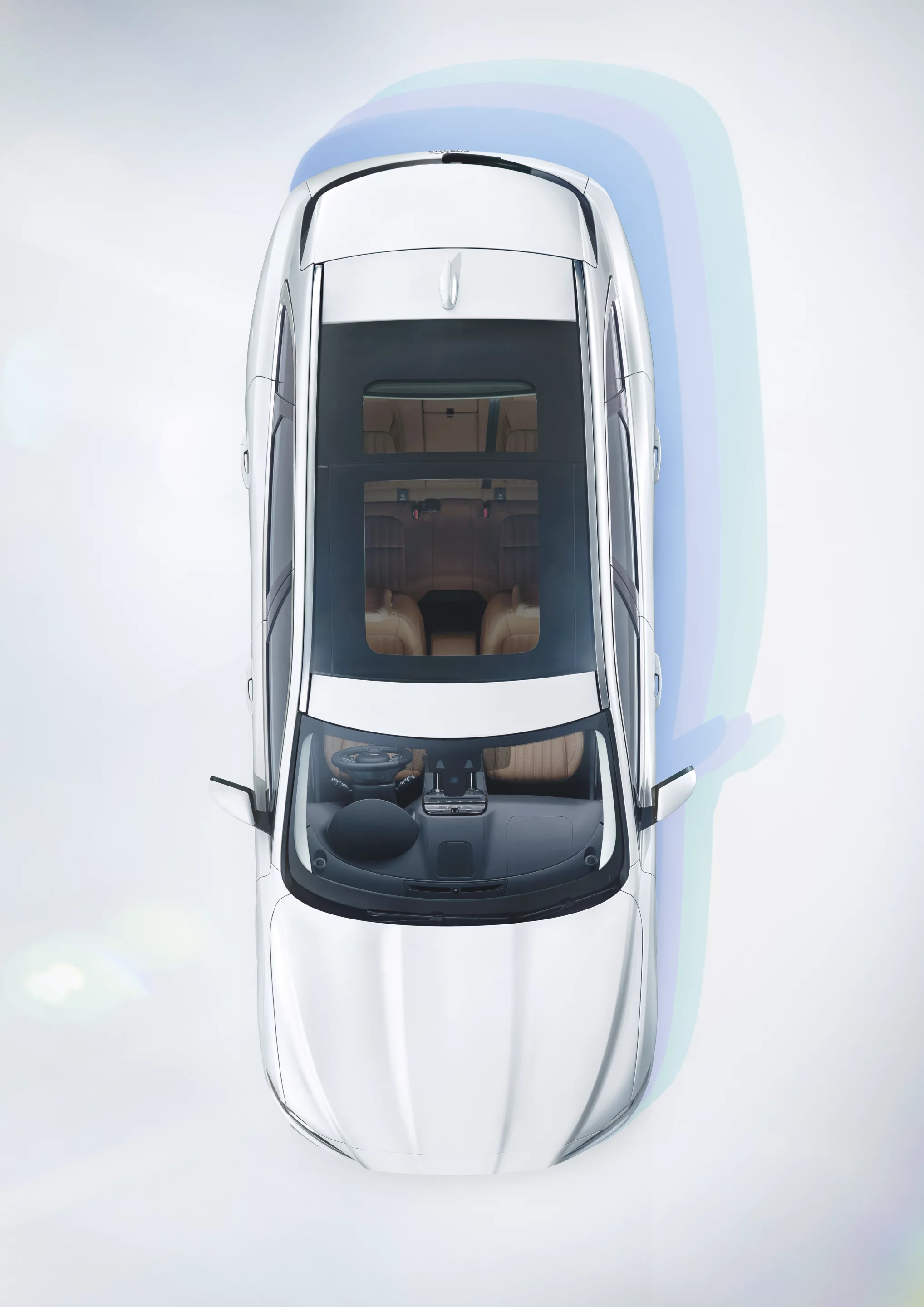 The F-Pace showing the panoramic view roof