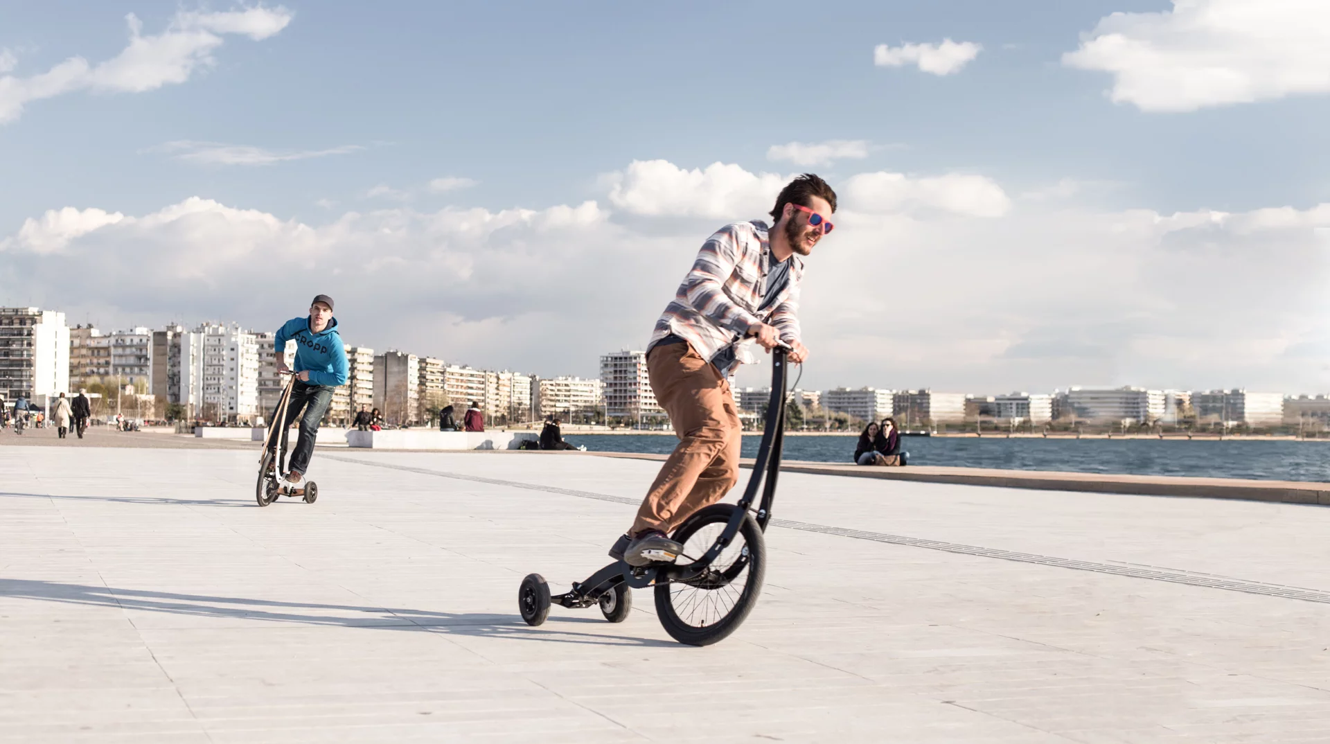 The Halfbike II hits the boardwalk