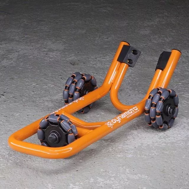 Dynamoto front wheel stand slips straight under the tyre