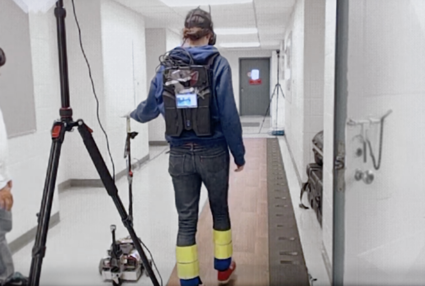 Data gathered during the Canine tests showed gait stability improved significantly when test subjects had the light-touch assistance of the robotic cane