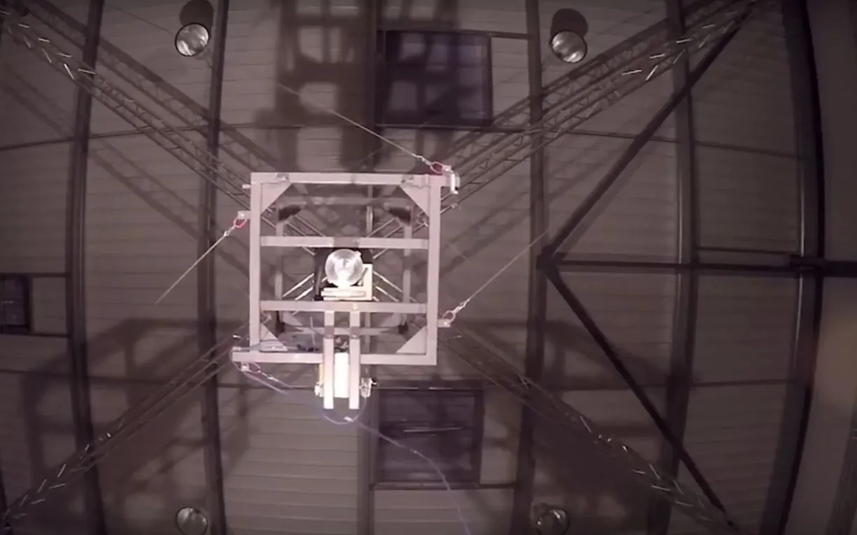 The Cogiro robot consists of a frame supporting the cable-driven working head