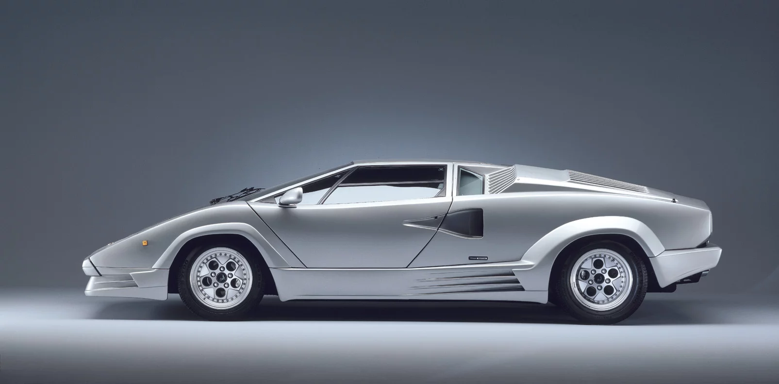 The Countach 25th anniversary had a 5.2 litre motor, 80 bhp more than the original