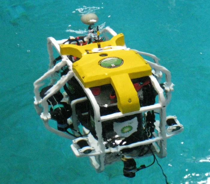 A coralbot prototype that the research team hopes to further develop